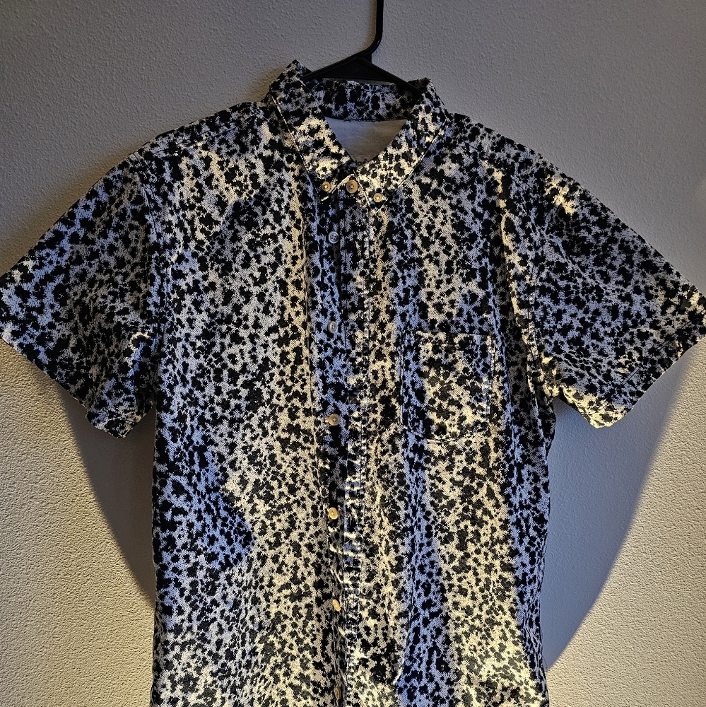 Large Adidas Originals Art Print Button Down.